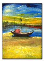 Boat Painting on Canvas