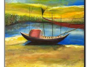 Boat Painting on Canvas